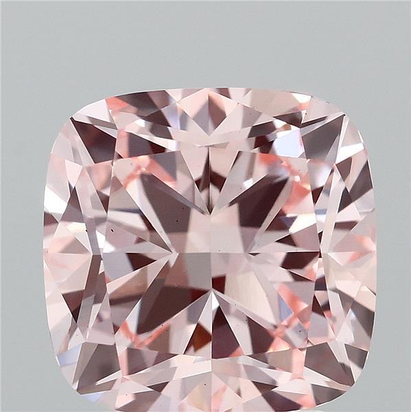 3.07ct Cushion FANCY INTENSE PINK VS1 Lab Created Diamond