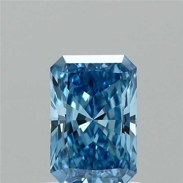 1.01ct Radiant FANCY VIVID BLUE VVS2 Lab Created Diamond
