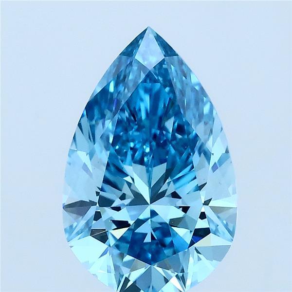 2.01ct Pear FANCY VIVID BLUE VS1 Lab Created Diamond
