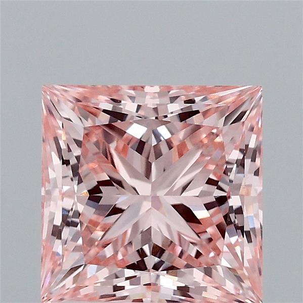 2.04ct Princess FANCY INTENSE PINK VVS2 Lab Created Diamond