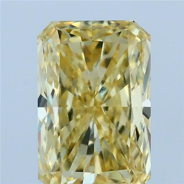 4.05ct Radiant FANCY INTENSE YELLOW VVS1 Lab Created Diamond