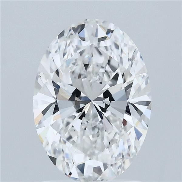 1.8ct Oval D VVS2 Lab Created Diamond