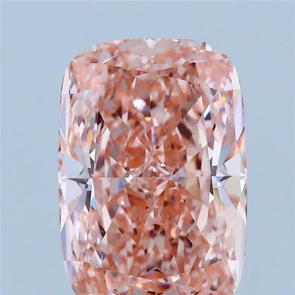 2ct Cushion FANCY VIVID PINK VVS2 Lab Created Diamond