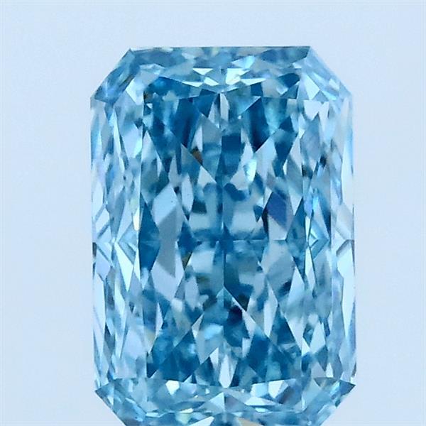 1.43ct Radiant FANCY VIVID BLUE VS1 Lab Created Diamond