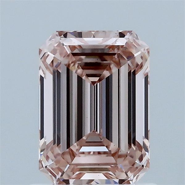 1.14ct Emerald FANCY INTENSE PINK VS2 Lab Created Diamond