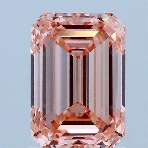 1.5ct Emerald FANCY INTENSE PINK VS2 Lab Created Diamond