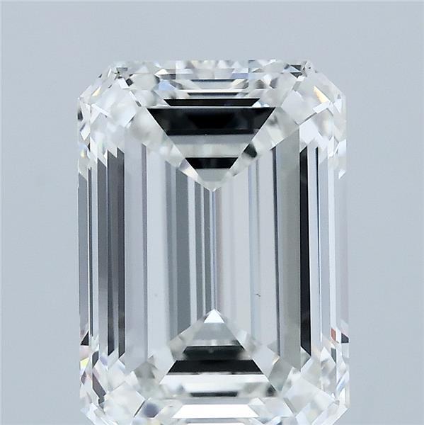 4ct Emerald F VVS2 Lab Created Diamond
