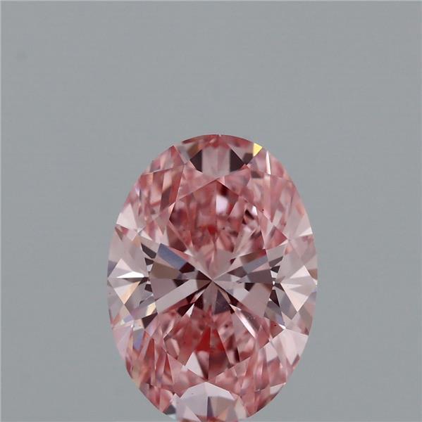 1.51ct Oval FANCY VIVID PINK VS1 Lab Created Diamond