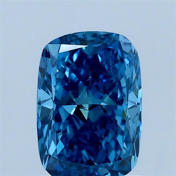 1.01ct Cushion FANCY VIVID BLUE VS1 Lab Created Diamond