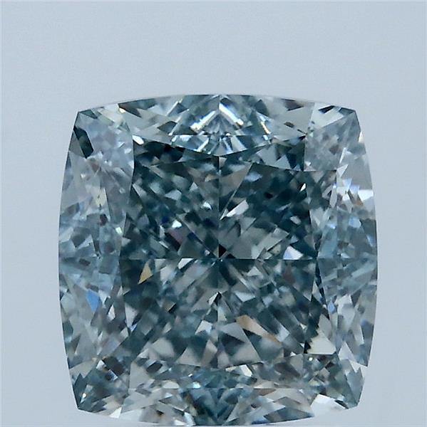 3.08ct Cushion FANCY INTENSE BLUE VS1 Lab Created Diamond