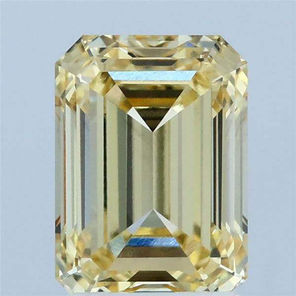 2.13ct Emerald FANCY YELLOW VS1 Lab Created Diamond