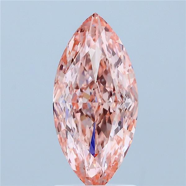 2.02ct Marquise FANCY VIVID PINK VS1 Lab Created Diamond