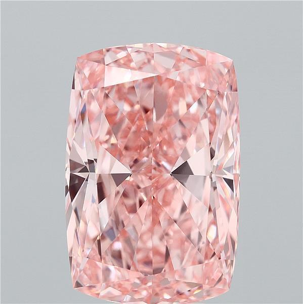 7.15ct Cushion FANCY VIVID PINK VVS2 Lab Created Diamond