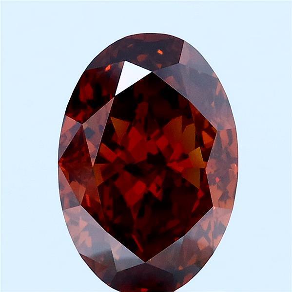 2.5ct Oval FANCY DEEP ORANGE VVS2 Lab Created Diamond
