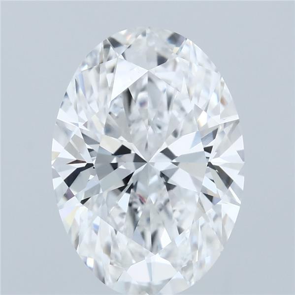 4.05ct Oval E VVS2 Lab Created Diamond