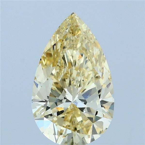 2.08ct Pear FANCY YELLOW VVS2 Lab Created Diamond