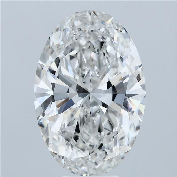 7.01ct Oval F VVS2 Lab Created Diamond