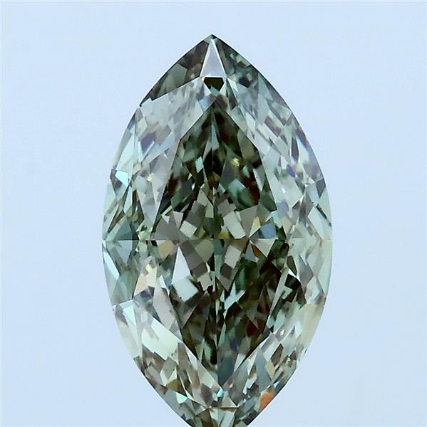 2.03ct Marquise FANCY VIVID GREEN VS1 Lab Created Diamond