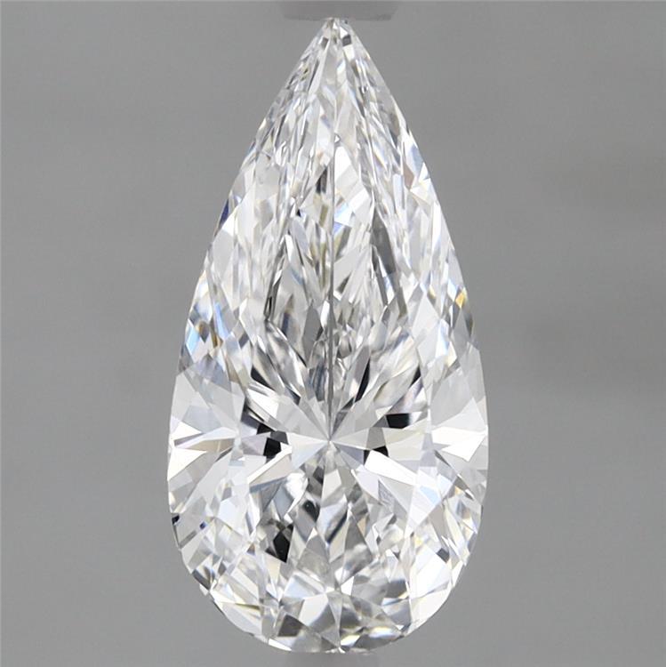 1.6ct Pear E VVS2 Lab Created Diamond