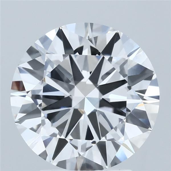 3ct Round E VVS1 Lab Created Diamond