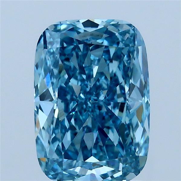 2.01ct Cushion FANCY VIVID BLUE VVS2 Lab Created Diamond
