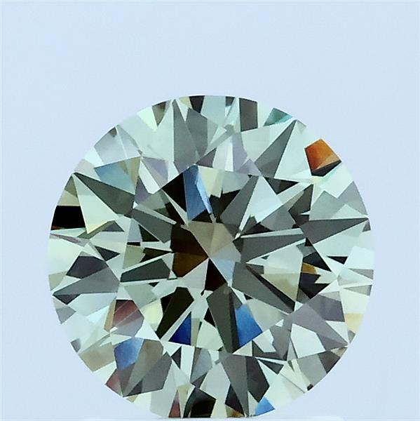 1.51ct Round FANCY VIVID GREEN VVS2 Lab Created Diamond