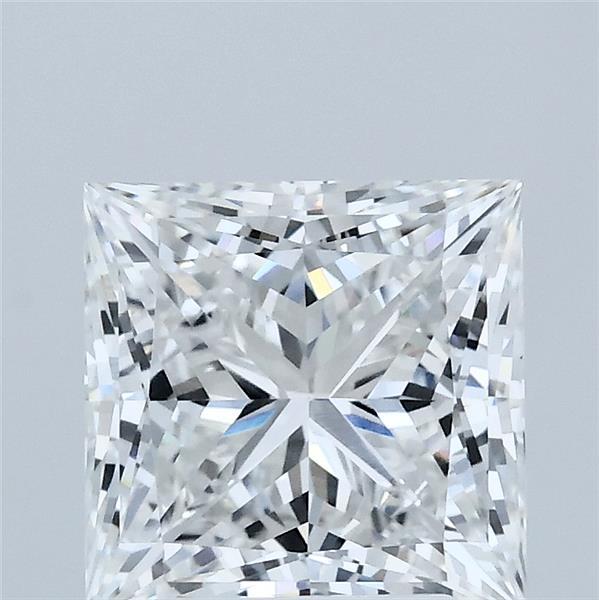 2.53ct Princess D VVS2 Lab Created Diamond