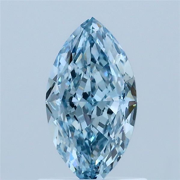 1.03ct Marquise FANCY VIVID BLUE VS1 Lab Created Diamond