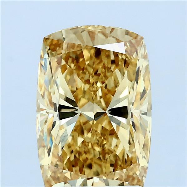 2.01ct Cushion FANCY INTENSE YELLOW VS1 Lab Created Diamond