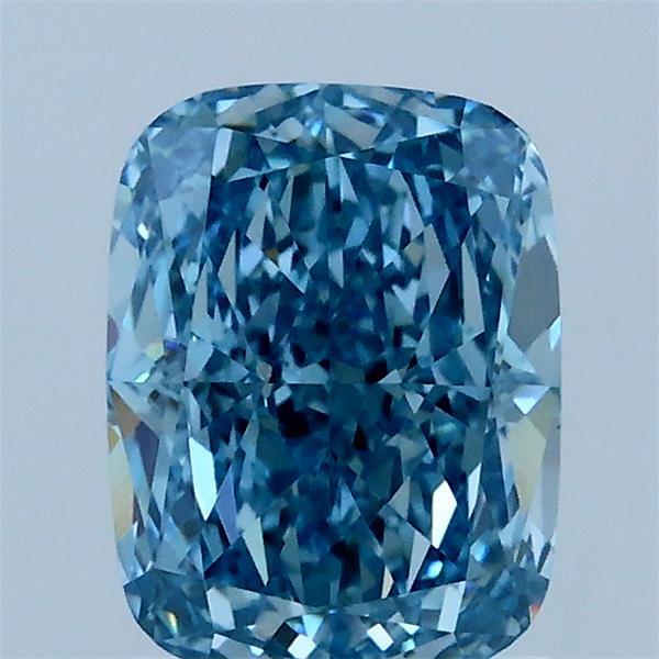1.51ct Cushion FANCY VIVID BLUE VVS2 Lab Created Diamond