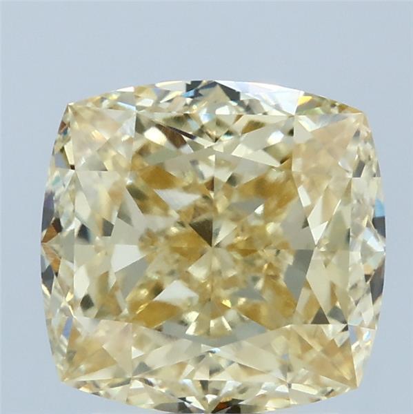 3.14ct Cushion FANCY YELLOW VVS1 Lab Created Diamond