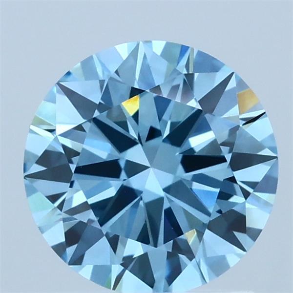 1.5ct Round FANCY VIVID BLUE VS1 Lab Created Diamond