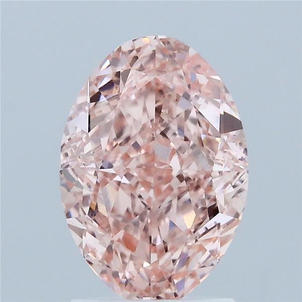 2.15ct Oval FANCY VIVID PINK VS1 Lab Created Diamond
