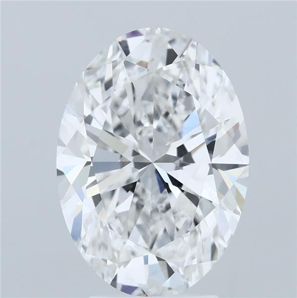 4ct Oval E VVS2 Lab Created Diamond