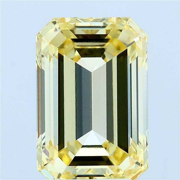 3.09ct Emerald FANCY YELLOW VVS2 Lab Created Diamond