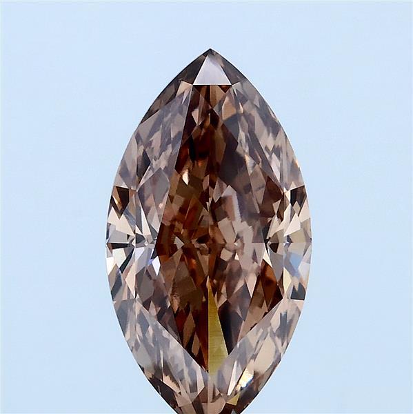 3.06ct Marquise FANCY BROWN VS1 Lab Created Diamond