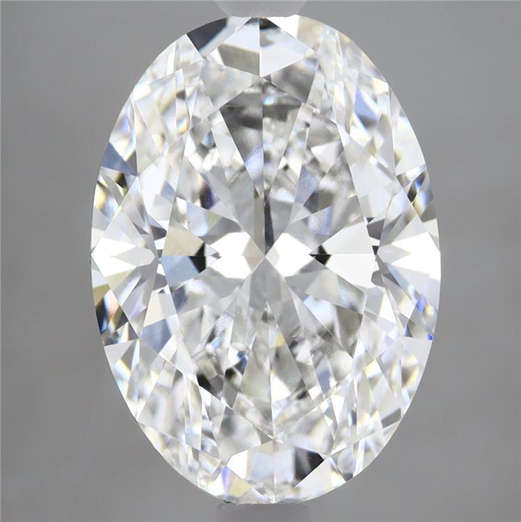 4.8ct Oval F VVS2 Lab Created Diamond