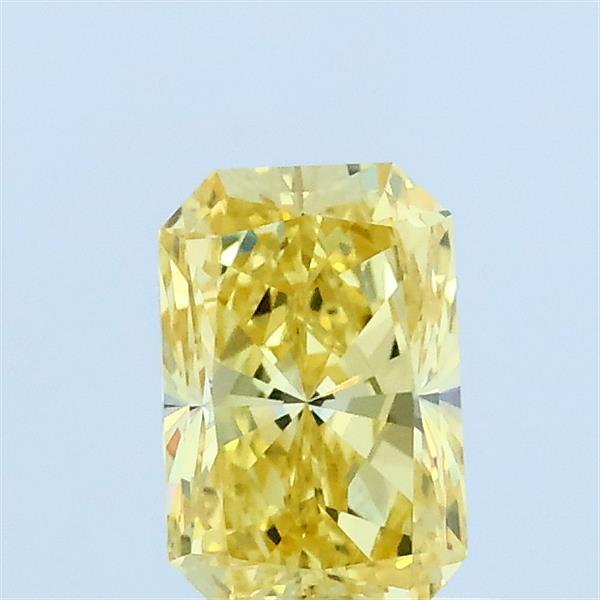 0.73ct Radiant FANCY INTENSE YELLOW VVS2 Lab Created Diamond