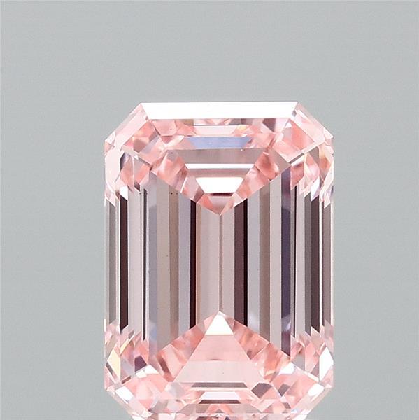 2.04ct Emerald FANCY INTENSE PINK VS1 Lab Created Diamond