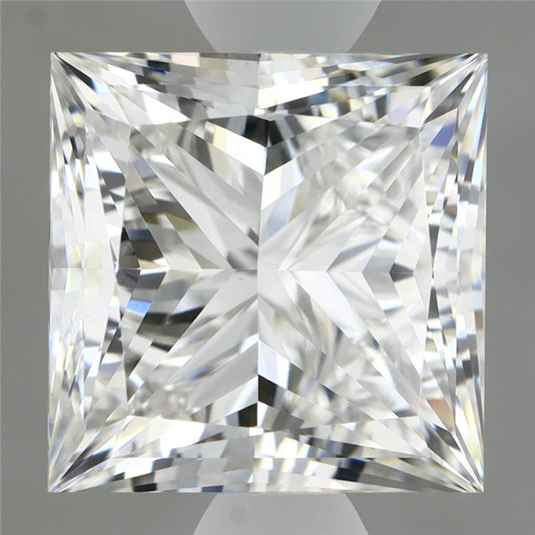 3.8ct Princess F VVS2 Lab Created Diamond