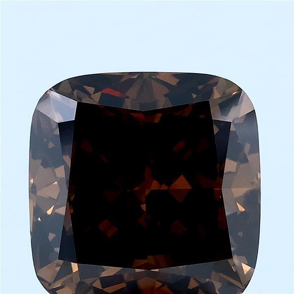 5.01ct Cushion FANCY BROWN VS2 Lab Created Diamond