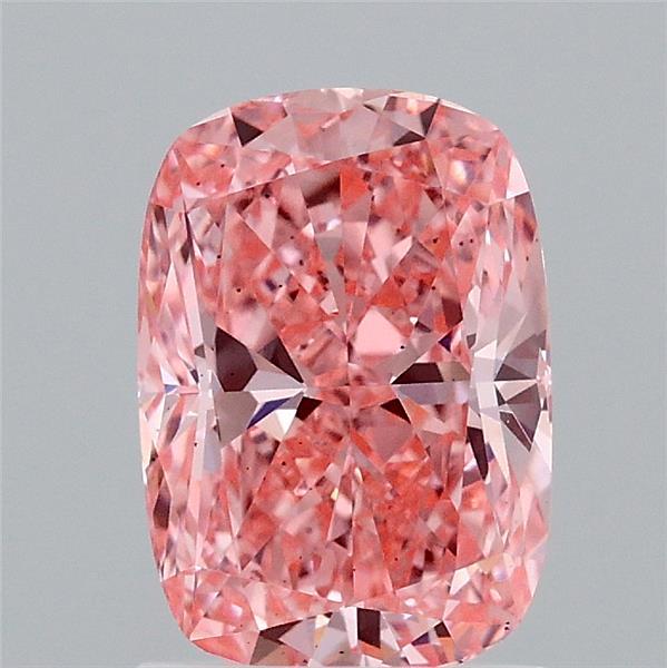 1.51ct Cushion FANCY VIVID PINK VS2 Lab Created Diamond