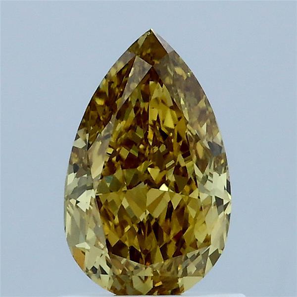 1.06ct Pear FANCY INTENSE YELLOW VS1 Lab Created Diamond