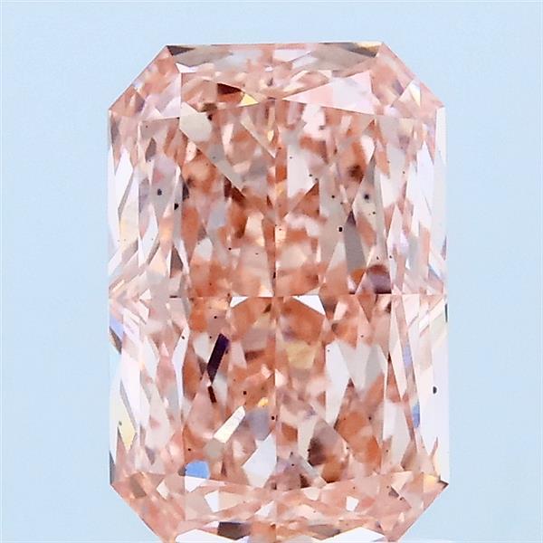 2.03ct Radiant FANCY VIVID PINK VS2 Lab Created Diamond