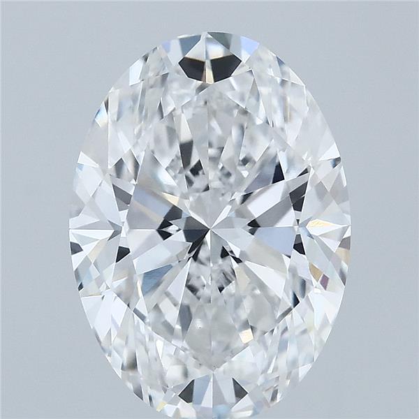 3.56ct Oval D VVS2 Lab Created Diamond
