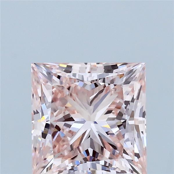 2ct Princess FANCY INTENSE PINK VS1 Lab Created Diamond