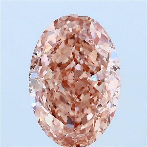 1.86ct Oval FANCY INTENSE PINK VS1 Lab Created Diamond