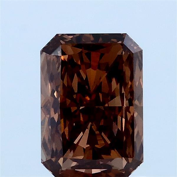 1.06ct Radiant FANCY BROWN VVS2 Lab Created Diamond