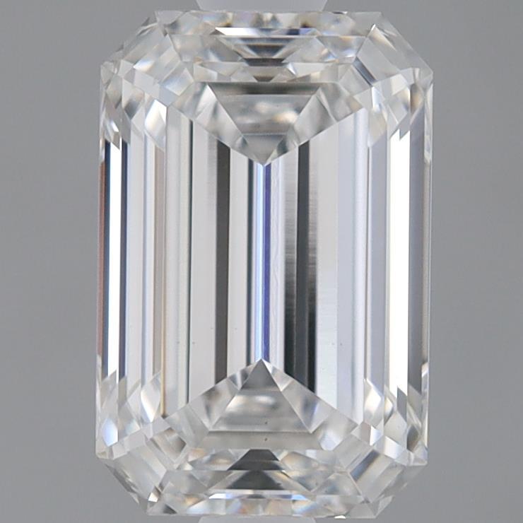 0.91ct Emerald F VS1 Lab Created Diamond