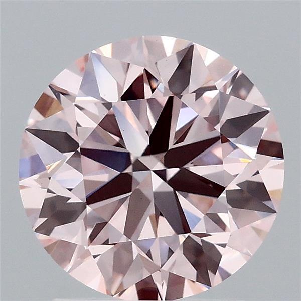 2.02ct Round FANCY PINK VS1 Lab Created Diamond